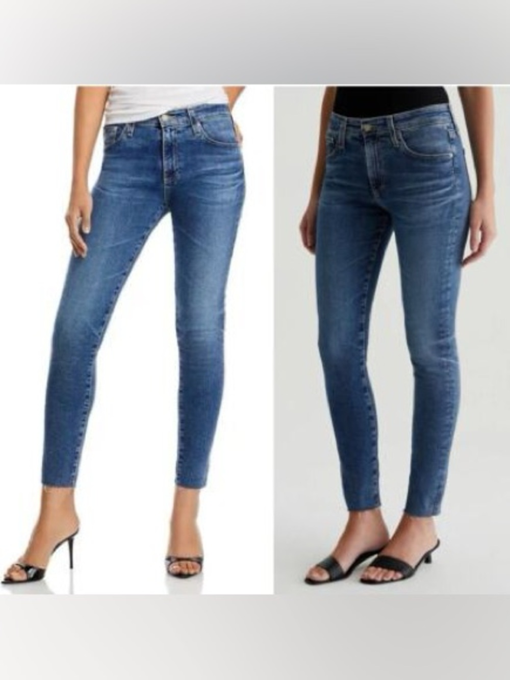 AG Adriano Goldschmied Medium Blue Wash Skinny Jeans